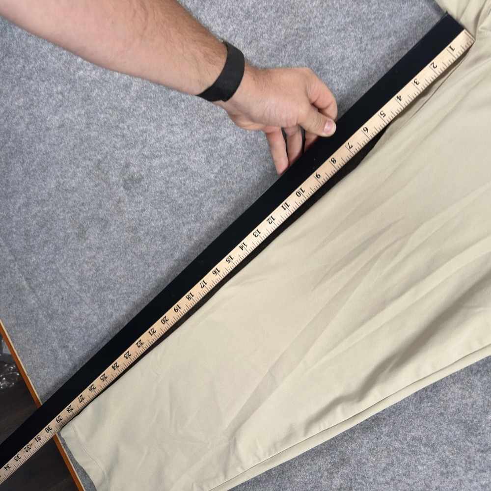 Lululemon ABC Pants Mens 36x29 Beige Regular Fit Microfiber Chino - Picture 6 of 12
